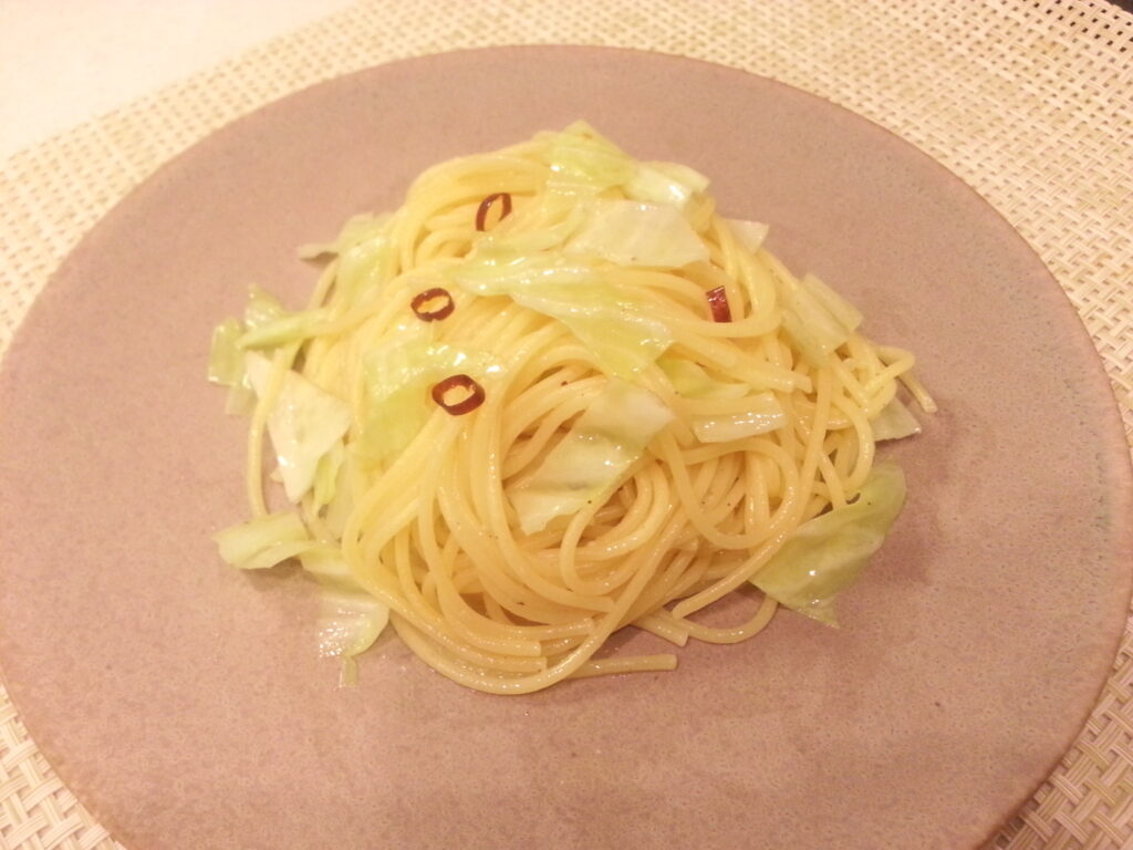 のどぐろのだし塩 パスタ ペペロンチーノ 作り方