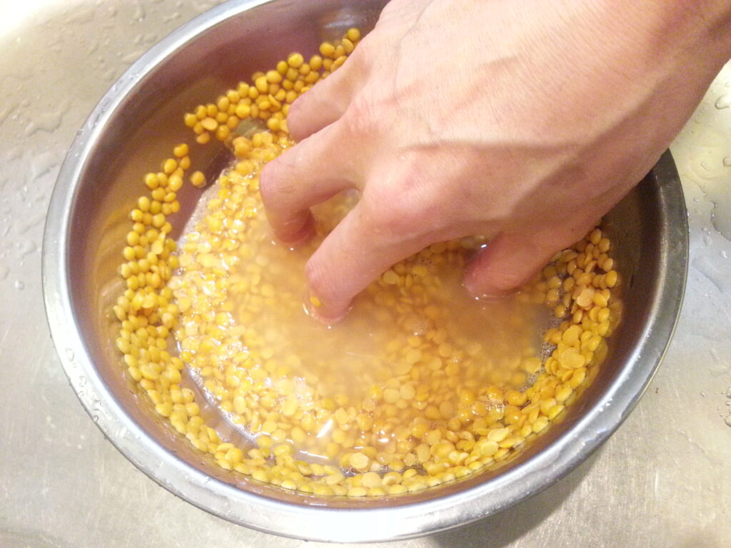 黄えんどう豆　炊き方