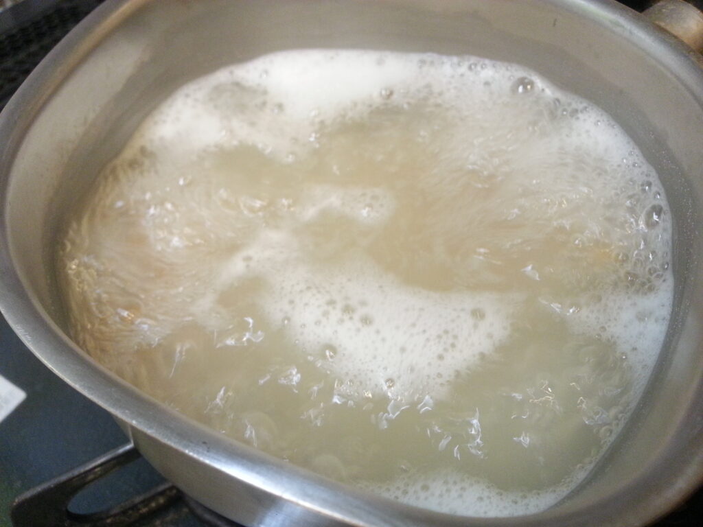 ゼンブマメロニの湯での茹で方
