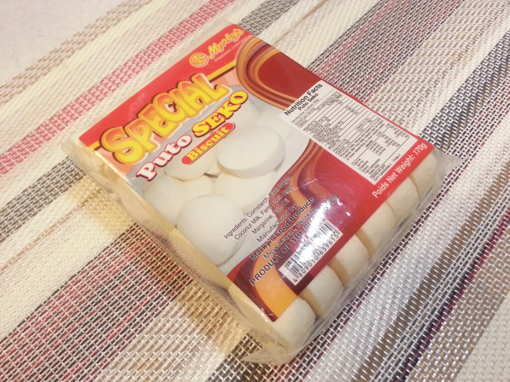 フィリピンお菓子 プトセコ Puto Sekoのパッケージ写真