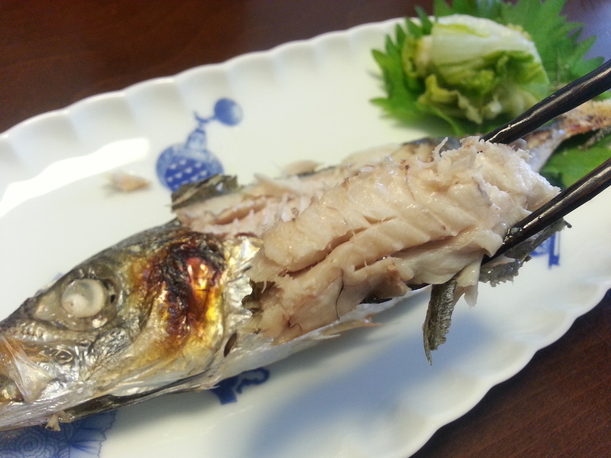 魚　塩焼き　アジ