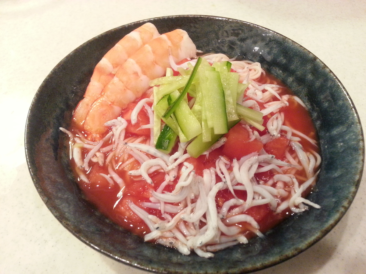 トマトジュース素麺