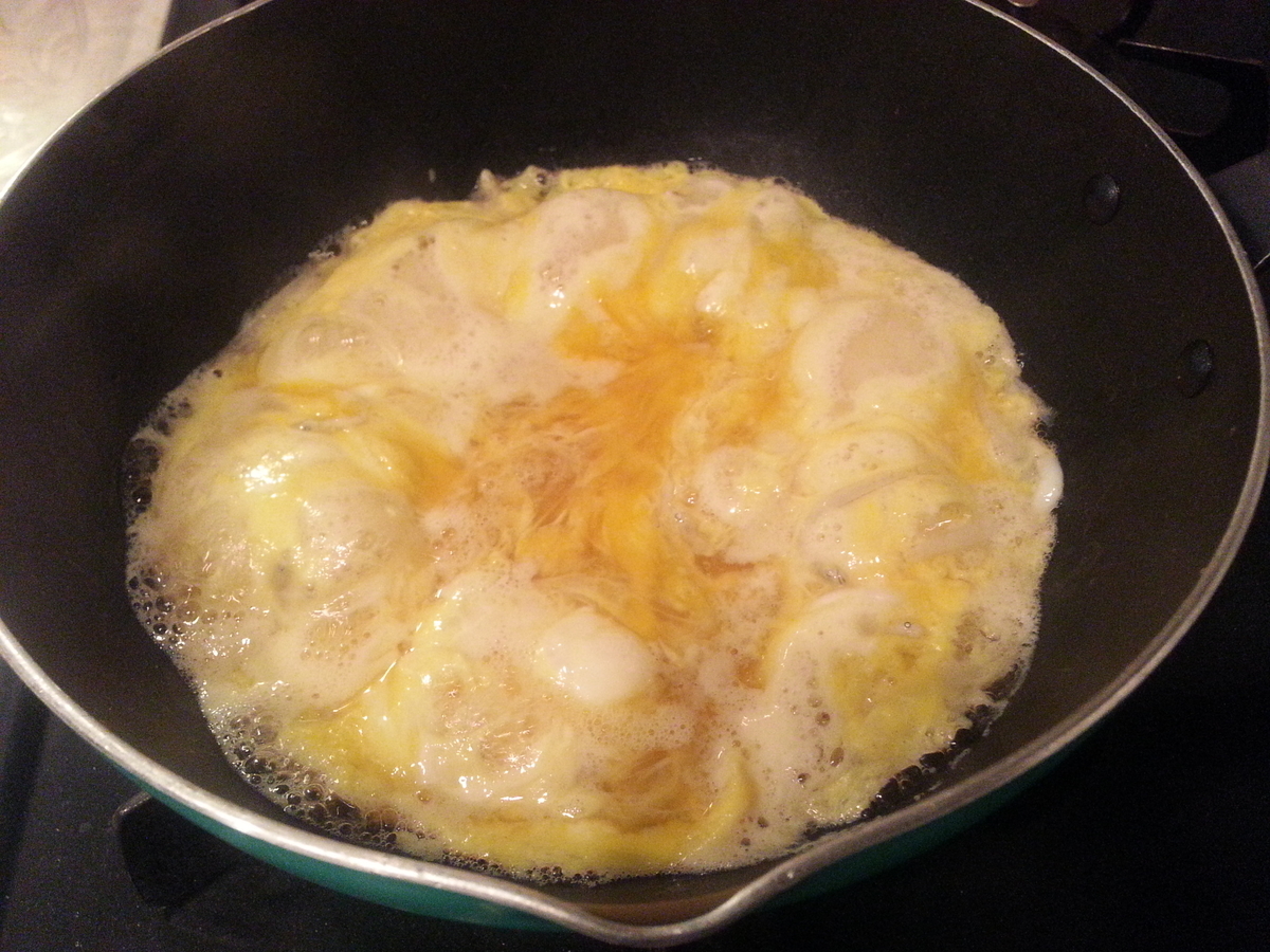 シロウオの卵とじ 作り方