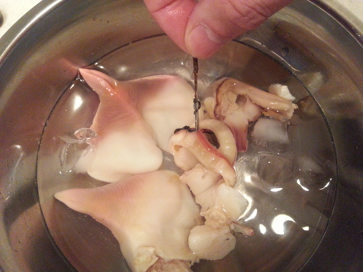 ホッキ貝の刺身の作り方