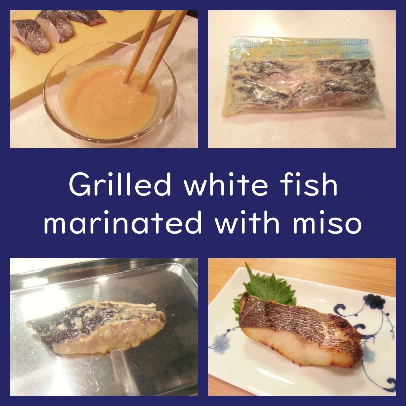 grilled white fish marinated with miso