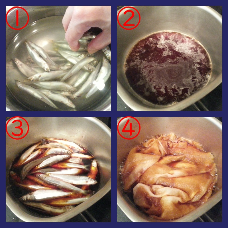 琵琶湖の小鮎の甘露煮（佃煮）作り方