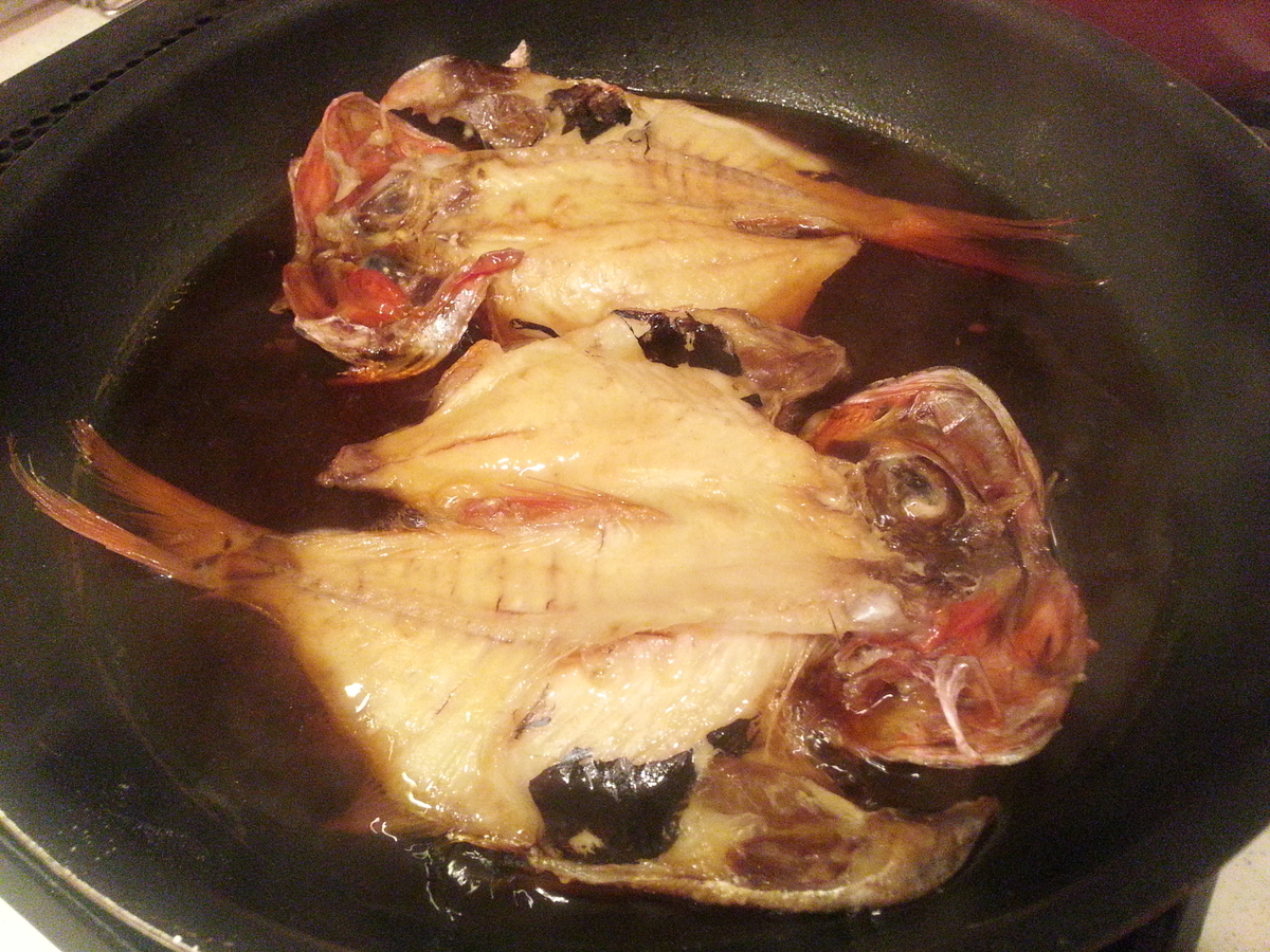 魚の干物で煮付け（煮魚）作り方 煮る