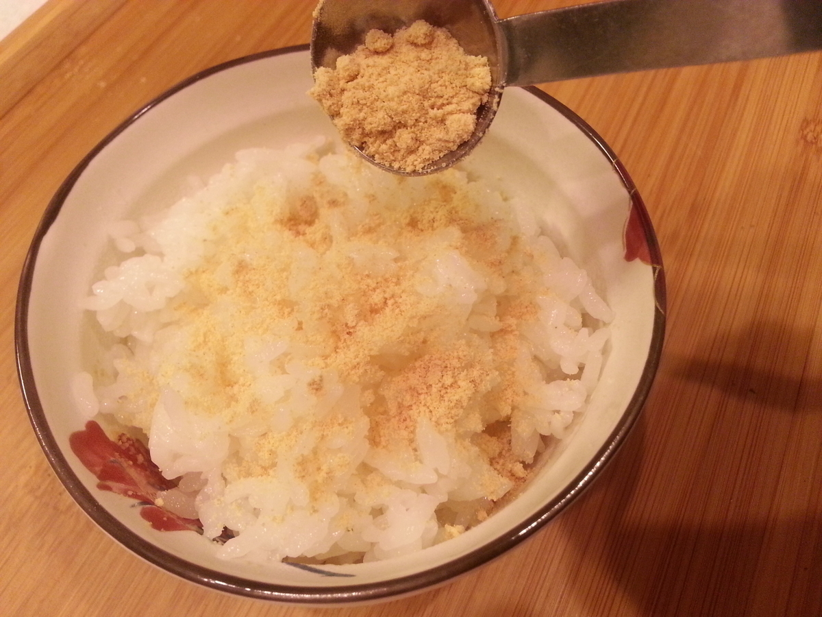 粉納豆 ご飯