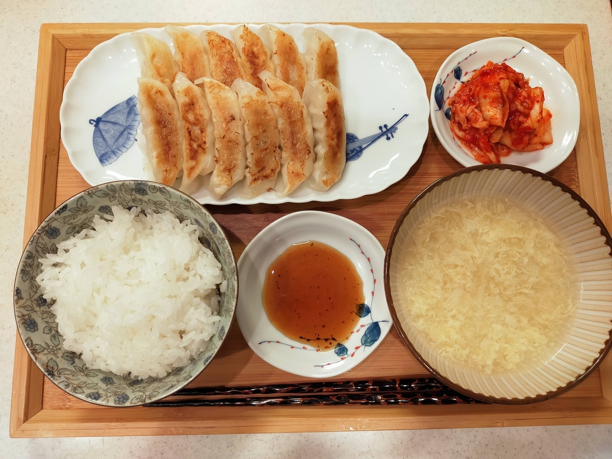 大阪王将　自宅で餃子定食